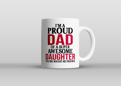 Grappige mok - humor - proud dad - vaderdag