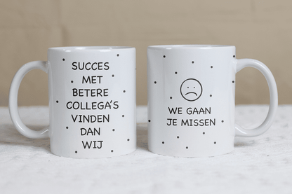 Mok - Succes met betere collega's vinden - Afscheid collega