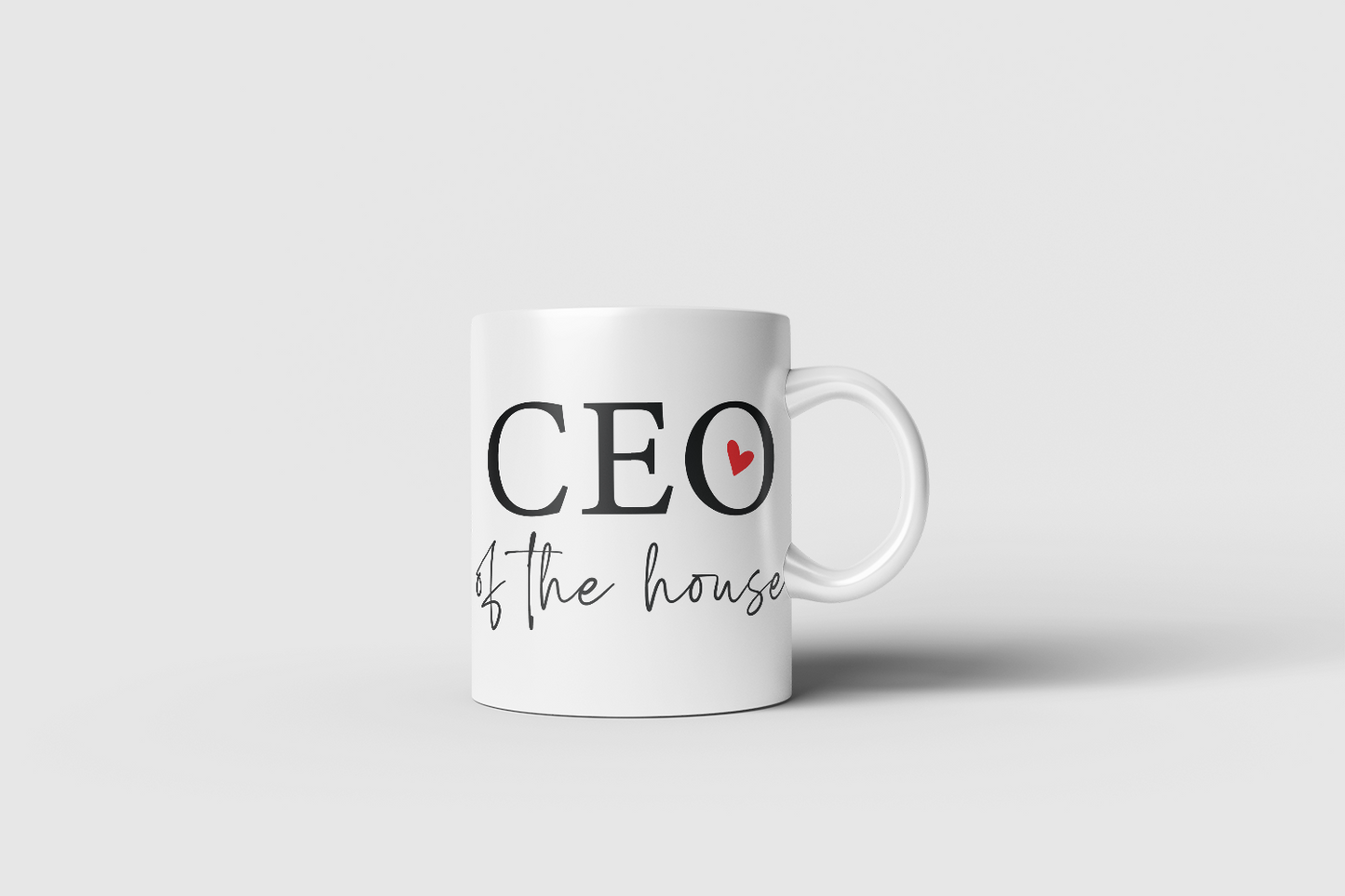 Grappige mok met tekst - CEO of the house 