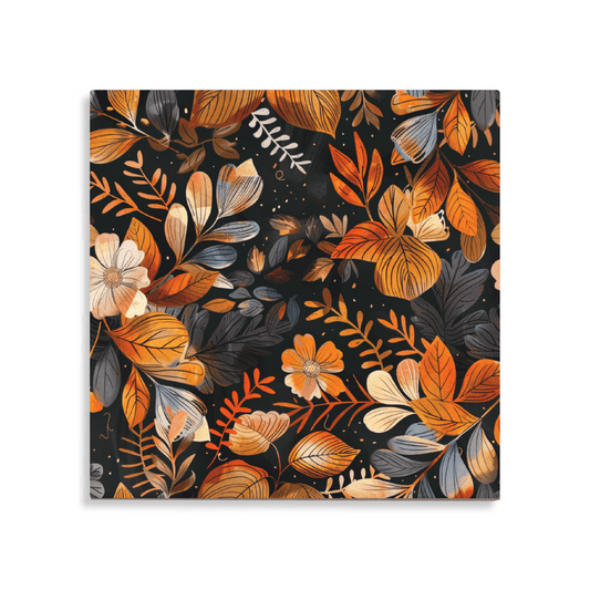 Tegeltje - Boho Herfst - Oranje/Zwart