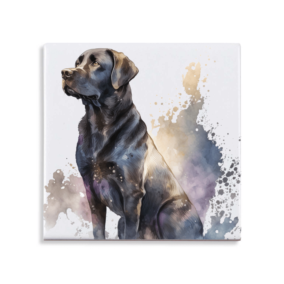 Tegeltje - Zwarte Labrador