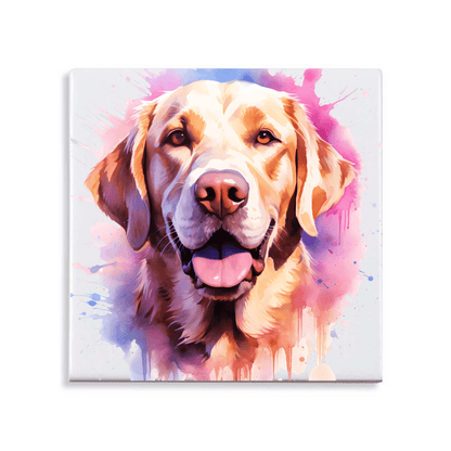 Tegeltje met Blonde Labrador - Multicolor 2