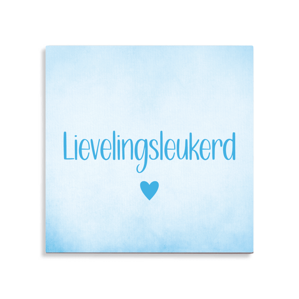 Tegeltje - Lievelingsleukerd - 8 kleuren